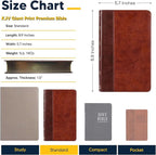 Personalized KJV Holy Bible Faux Leather King James Version Premium Holy Bible | Giant Print | Words of Christ in Red | Custom Engraved with Name | Gift for Christian & Religious Celebrations | Brown