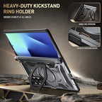 Poetic Spartan for Samsung Galaxy Z Fold 7 Case, [Hinge Protection][Magnetic Ring Adjustable Stand][Built-in Screen Protector][Compatible with MagSafe] Full-Body Rugged Phone Case, Metallic Gun Metal