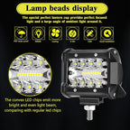 WINBANG LED Light Pods for Trucks, 4 Inch LED Light Bar 60W Spot Flood Combo Driving Fog Off Road Lights Work Light 24V 12V for Motorcycles Pickup SUV ATV UTV Boat,20Pack