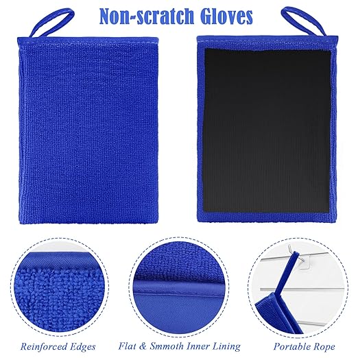 400g+100g Car Clay Wash Mud Set, 6P Magic Clay Bars Cleaner/ 20P Lubricant Tablets/Spray Bag/Gloves/Towel for Auto Detailing