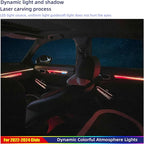 Ambient Lighting Kit for 11th gen Honda Civic，Interior Car Neon Lights for 2022 2023 2024 2025 Civic, Button and APP-Controlled RGB LED Strip Lights