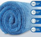 HOMEXCEL Professional Car Drying Towel (36"x 24") with Twisted-Loop Technology, 1200GSM for a Streak-Free Finish – Microfiber Towels for Cars, Trucks, SUVs, RVs and Motorcycles, Blue