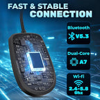 Wired to Wireless CarPlay Adapter for Android & iOS - Updated 2026, Easy Plug & Play Setup | Stable Connection for Seamless Drive | Bluetooth CarPlay Adapter for iPhone with WiFi | iOS 10+/Android11+