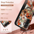 for Samsung Galaxy A36 5G Phone Case - Compatible with MagSafe Women Girls Cute Magnetic Protective Cover Girly Mushroom Flower Heavy Duty Shockproof Design for Samsung A36 5G Cases 6.7"