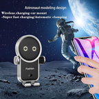 Cell phone holder wireless car charger,15W Auto Clamping Phone holders for your car fit for iPhone 16 15 14 13 12 Mini Pro Max 11 XR, Samsung Galaxy S24 Ultra S23 S22 S21+ Note 20 (Black)