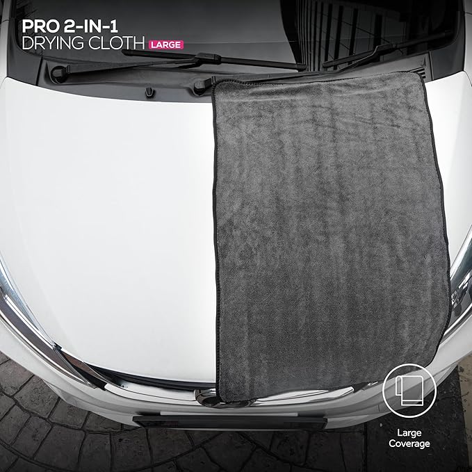 Large Microfiber Drying Towel for Cars – Ultra-Absorbent Plush, Scratch-Safe & Streak-Free Car Wash and Detailing Towel, XL 36 x 24 in, for Cars, SUVs & Trucks