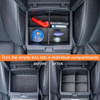 JKCOVER 2PCS Center Console Organizer Compatible with 2024 2025 2026 Toyota Tacoma(4th Gen) Center Console Tray and Divider Storage Accessories