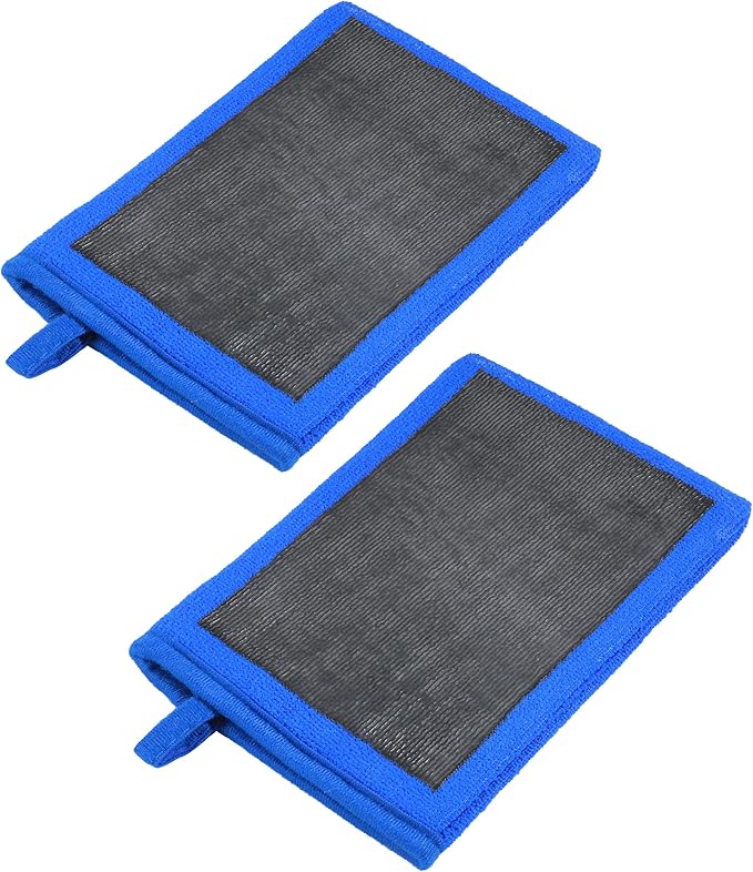 2PCS Clay Mitt,Car Accessories Clay Towel Auto Detailing,Anti-Scratch Clays Mitts for Cleaning Polishing Detailing Auto Paint,Glass,Wheels,Suitable for Sedans,Cars,Trucks,Commercial Vehicles