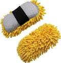 Goodyear 2-in-1 Microfiber Car Wash Sponge - Dual Weave Microfiber - Lint-Free - Non-Abrasive - Auto Detailing