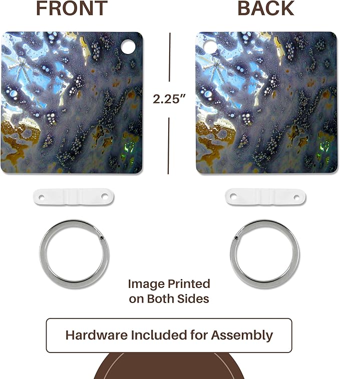 3dRose, Images of a car wash in action from inside the car made metal, Key Chain