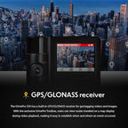 Transcend DrivePro Dash Cam Front and Rear, 2K QHD 1440P+1080P Full HD Car Cam/140°Wide-Angle/180°Rotatable Rear Lens/Night Vision Loop Recording/Head-Up Display/Wi-Fi/GPS GLONASS/ADAS/Support 1TB Max