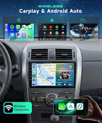 8 Core 6G+128G for Toyota Corolla 2009-2013 Android Car Stereo Carplay Android Auto, Rimoody 9 Inch for Corolla Radio GPS 4G-WiFi Bluetooth 5.0 FM/RDS DSP-36 Mirror Link Backup Camera