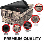 FORTEM Trunk Organizer For SUV Car Trunk Organizer, Foldable Storage, Car Accessories for Women Men, Collapsible Bag, Perfect Christmas Gifts, 600D Oxford, Non Slip Bottom, Straps, Soft Cover (65L)
