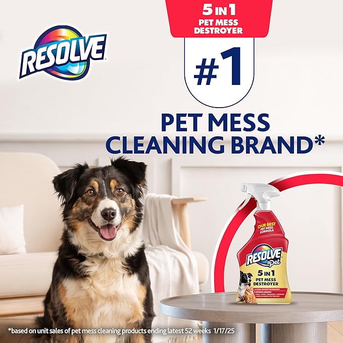 Resolve Pet Specialist Carpet Cleaner Spray – for Removal of Pet Stains & Odors Up to 7 Days Old, 22oz