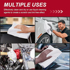 Oudain 200 Pcs Microfiber Cleaning Cloth 16x16 Inch Microfiber Towels for Car Ultra Absorbent Cleaning Rags Reusable Lint Free Streak Free Detailing Towel for Car Washing Drying Dusting (White)