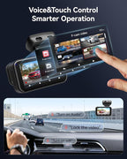 REDTIGER ViewClear 70 4K+2.5K Dash Cam Front and Rear, 8MP STARVIS 2 IMX678 Sensor, Dual HDR Hyper Night Clarity, 5.8GHz WiFi 6, 30MB/S Fast Download, Dash Camera with 24H Parking Monitor