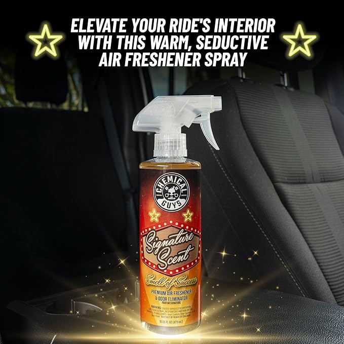 Chemical Guys AIR_069_1602 Signature Scent Premium Air Freshener and Odor Eliminator, Long-Lasting Scent, Great for Cars, Trucks, SUVs, RVs & More, 16 oz (2 Pack)