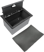KUAFU Center Console Safe Gun Box Compatible with 2019-2023 Chevy Chevrolet Silverado GMC Sierra 1500 2500 3500 Replacement for 84081567 Console Organizer Locking Storage with 3-Digit Combo Password