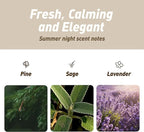 4 Packs Pine & Sage Scented Natural Wood Vent Clips,【Keeps the Air Feeling Open】 Car Scents Air Freshener Refills, Long Lasting Fragrance Diffuser, SUV Essentials for Men
