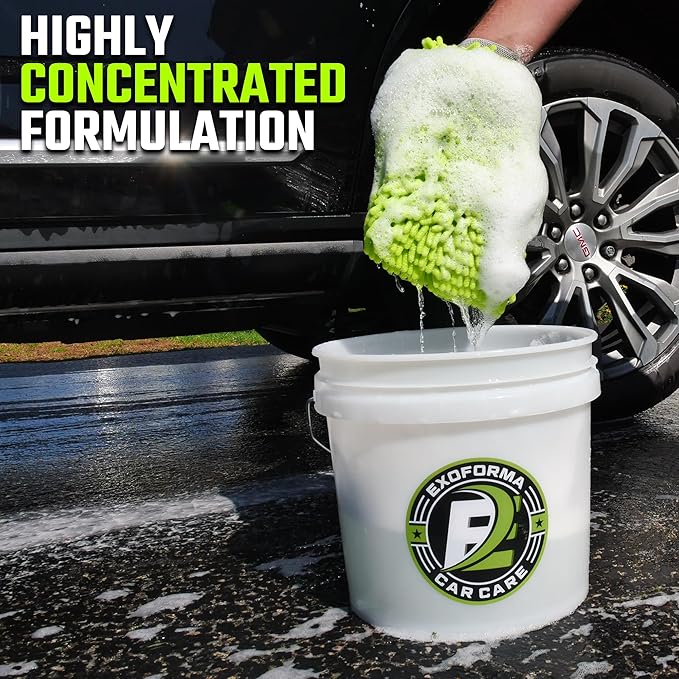 ExoForma Luxe Car Shampoo - Car Wash Soap, pH Neutral Car Shampoo, Works With Foam Cannon & Bucket Wash, Leaves A Spot Free, Streak-Free Finish | 16 oz