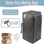 VENO 10 Pack Heavy Duty Moving Bags with Backpack Straps, Zippers & Handles, Extra Large Packing Bags for College Dorm Essentials, Moving Supplies Alternative to Cardboard Moving Boxes