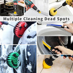 32 Pack Drill Brush Attachments Set Scrub Pads Sponge Buffing Pads Crevice Cleaning Brush for Home Bathroom Car Kitchen Corners Sink Stubborn Stains Tiles Car Polishing Kit