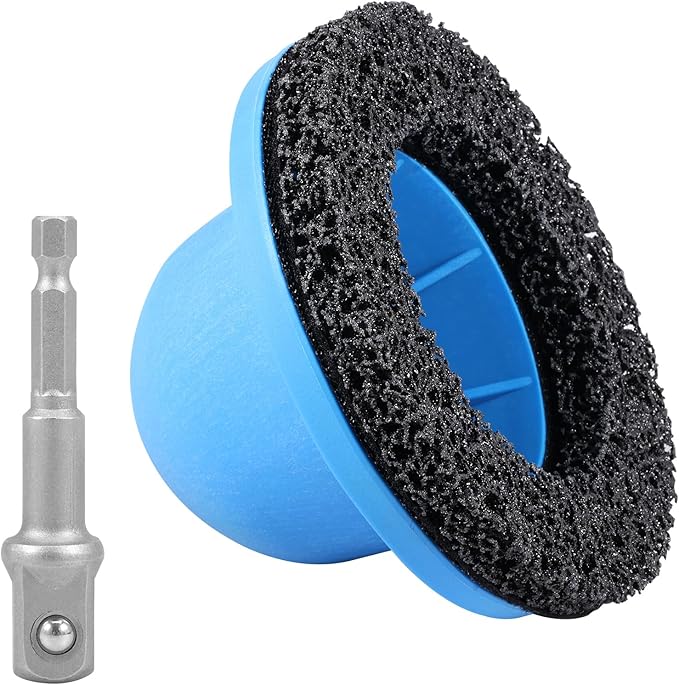 6" Wheel Hub Resurfacing Kit with Drill Adapter, Tire Change, Quick Rust Removal for Lug Studs and Rotors, Automotive Maintenance Tool(1set)