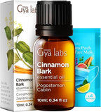 100% Pure Cinnamon Bark Essential Oil - 0.34 Fl Oz - Cinnamon Oil for Hair, Skin, Diffuser, Aromatherapy & DIY Candle Making Scent