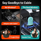 OTTOCAST Mini 2025 Wireless CarPlay & Android Auto 2-in-1 Adapter, Fast Stable Connection, Plug & Play for iPhone & Android Devices