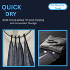 BlonBlon 4-Pack Large Microfiber Drying Towels (24" x 16") – Ultra-Absorbent, Streak-Free, Scratch-Resistant Towels for Cars and Trucks