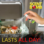 Scent Bomb Air Freshener Spray, Long-Lasting Odor Eliminator - Effective Deodorizer for Home & Car, Fresh Room Spray for Kitchen, Bathroom & Smell Neutralizer - 1 oz Pack of 4, Green Apple Scent