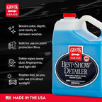 Griot's Garage Best of Show Detailer for Car Detailing, Wipes Away Dust, Fingerprints, and Light Dirt, Improves Paint Gloss and Color Between Washes, 11042, One Gallon