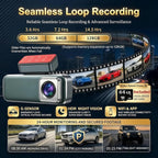 Dash Cam Front and Rear with GPS, 4K+1080P Dash Camera for Cars, 7Track Dual Car Camera with Built-in GPS Tracker, 64GB Card, 3.19" IPS Screen, WiFi, HDR, Night Vision, Parking Mode, Loop Recording