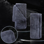 2-Pack 1200GSM Microfiber Car Drying Towels, Extra Large Twisted-Loop Absorbent Drying Towel for Cars and Trucks, Without Streaks, Scratches, or Water Spots (35"x 24")