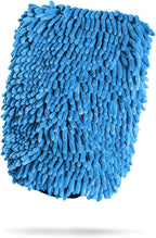 Adam's Chenille Car Wash Mitt - Premium Soft Microfiber Washing Glove for Car Cleaning & Detailing, Safe, Scratch-Free for Auto, Truck, RV, Motorcycle & More (Blue, 1pk)