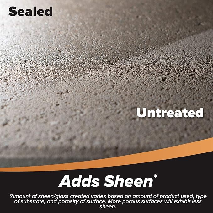 MasonryDefender Gloss, Wet Look Patio Paver Sealer, 1 gal - Clear Water-Based Sealant for Natural Stone Surfaces