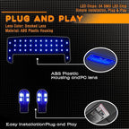 ZDEEROTO Interior LED Light Kit - 6000K Super Bright Blue LED Map/Dome Lights, Adjustable Brightness Bulb Kit for Toyota Tacoma｜for 4Runner｜for FJ Cruiser｜for Rav4｜Prius｜Corolla