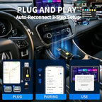 Wireless CarPlay Adapter for Apple iPhone Convert from Wired for Apple Carplay Wireless Adapter Automatic Connection,Plug & Play,No Screen Delay,Compatible with iOS 10+ Comes with USB-A/Type-C Port