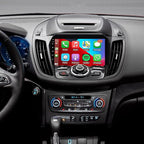 4+64G Car Stereo Radio for Ford Escape 2013-2019, 9" Touchscreen Android 15 Car Radio Stereo Head Unit with Wireless CarPlay Android Auto GPS Navi SWC WiFi Bluetooth Voice Assistant FM Camera Mic