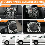 Vankor Car Trash Can for Car Cute,Bag Bin Hanging Waterproof Automotive Garbage Cans Leak Proof Vehicle Trash Can Cow Print