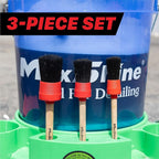 Maxshine Detailing Brushes Set (3-Piece) – Brush Width: 0.8", 1.3", 1.8" – Scratch-Free Soft Bristles, Ergonomic Grip – Versatile Car Detailing for Interior & Exterior