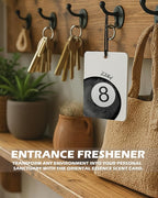 Girly Coquette Black Bow Cologne Car Air Freshener 4 Pcs, Retro Trendy Lucky 8 Ball Lip Hanging Air Freshener for Cars Bathroom Dorm Books Decor, Vintage Cute Accessories Gifts for Women Girls