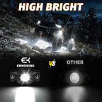 LED Rock Lights Trail Rig Lamp Rocklights 6500K Pure White LED Neon Underglow Lights IP68 Waterproof 9-24V for Off Road Truck Golf Carts ATV UTV SUV SXS RV Motorcycle Boat (4 Pods)