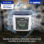 ZARPAX Moisture Absorber Corrosion Inhibitors Gun & Gear 17.6 oz/500g | Removes Moisture, Damp & Humidity | Odor Absorber | Moisture Trap for Bathroom, Closet, Kitchen | Set of 4