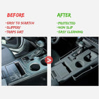 Central Control Gear Shift Panel Cover for Toyota Sienna 2025 2024 2023 2022 2021, Soft Silicone Console Pad with Built-in Cup Holder Insert