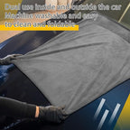 Mindsoft 2 Pcs Giant Car Drying Towel 55'' x 28'' Microfiber Towels Great Thick Soft Plush Towel Streak Free Lint Free Reusable Cars Accessories Highly Absorbent Quick Effortless Dry for Car Truck Suv