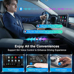 Wireless CarPlay Adapter, Car Adapter with Netflix Fast Car Video Plug & Play, Easy Setup, Supports Netflix/YouTube/TF Card Streaming Equalizers and More for OEM Wired CarPlay/Android Auto Cars