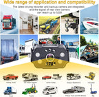 AMTIFO Wireless RV Backup Camera System - 2 HD 1080P Cameras with 7" Split-Screen Monitor,Compatible with Furrion Pre-Wired RVs,Loop Recording,Night Vision,Easy Install for Trailers Campers Trucks