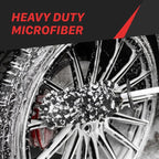 Maxshine Universal 3-Piece Microfiber Wheel Brush Kit (Black) | 14”, 18” & 20” Sizes | Ultra-Soft Lint-Free Heads with Anti-Static | Versatile Car Wheel & Rim Cleaning Brushes for Auto Detailing