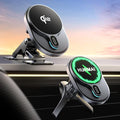 HURMAI for Qi2 15W MagSafe Car Mount Charger,Dash & Vent Wireless Cars Mount Charger Phone Holder Mounts for iPhone Air/17/16/15/14/13/12, Galaxy S25, Fast Charging for Magnetic iPhone Car Accessories